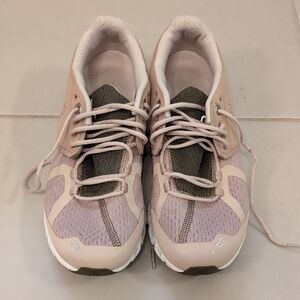 Women's Athletic Shoes in Pink and Gray